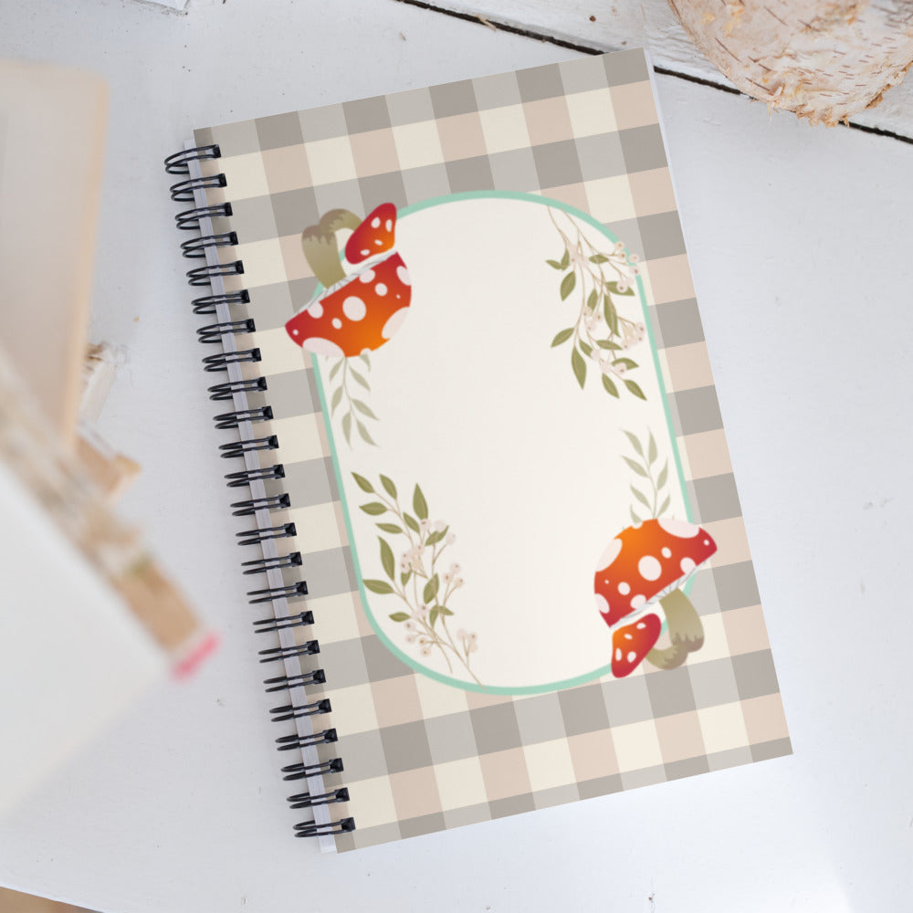 Mushroom Spiral Notebook