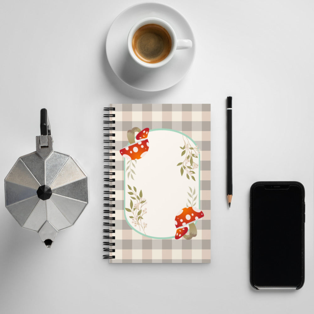 Mushroom Spiral Notebook