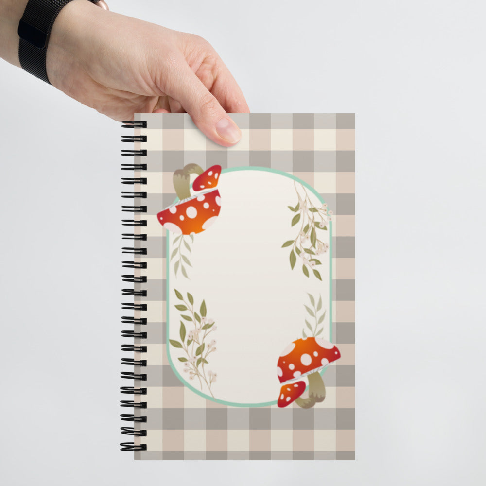 Mushroom Spiral Notebook