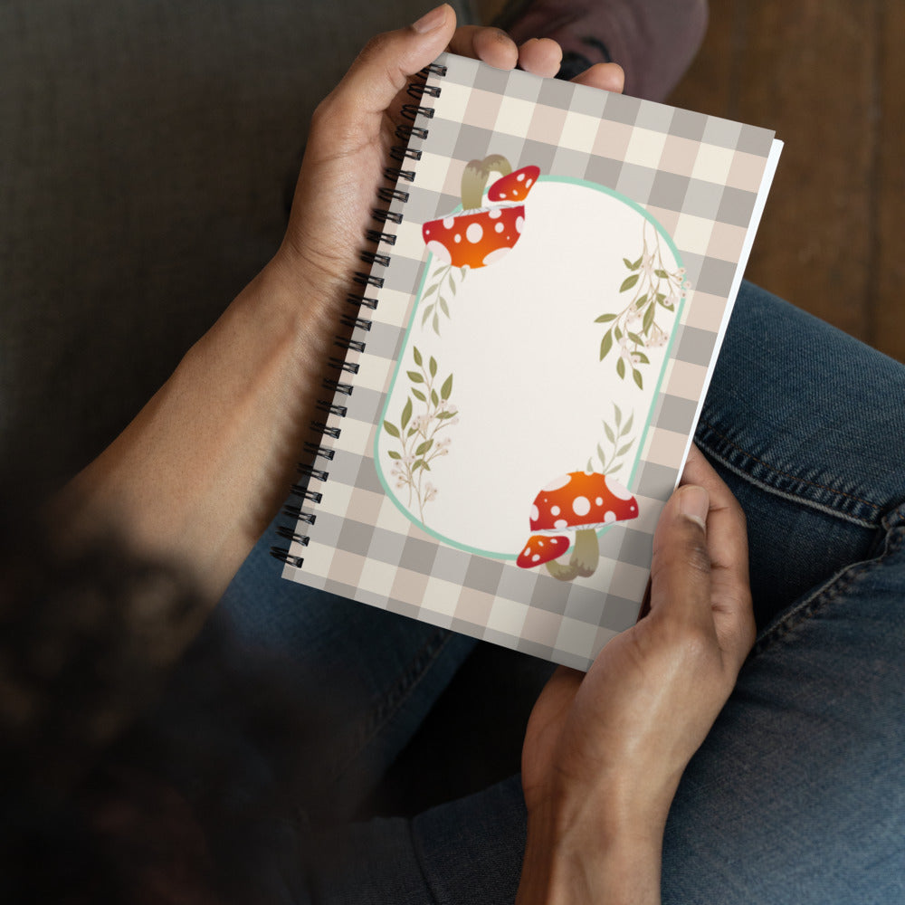 Mushroom Spiral Notebook